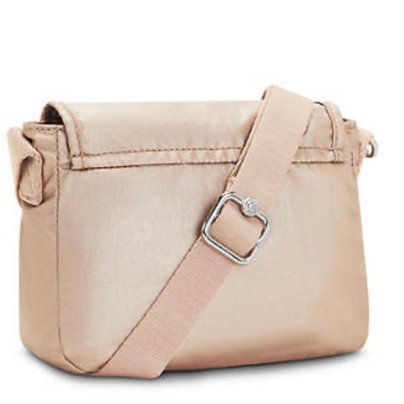 NWT Kipling Sabian Mini Crossbody Bag Metallic Rose Gold 7.75''x 5.75'' x 3.25'' - Picture 4 of 12